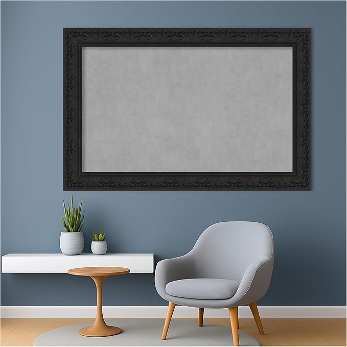 Amanti Art Black Framed Magnetic Board 31x47 Large Vision Board - Image 5