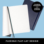 PAPERAGE Softcover Lined Journal Notebook, 176 Pages, Large B5 College Ruled - Image 3