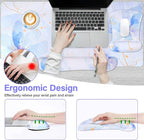 MOSISO Desk Pad Mat Keyboard Mouse Pad Set, Large Gaming Mouse Pad&Keyboard - Image 2