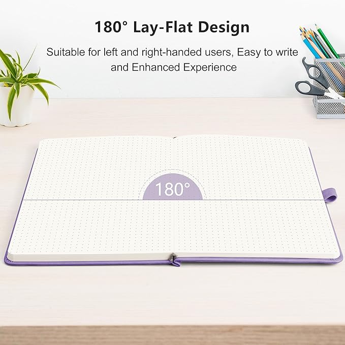 RETTACY Bullet Dotted Journal Notebook, 320 Numbered Pages, A5 Medium Size - Image 7