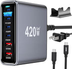 420W USB C Fast Charger Block, PD3.1 140W 6 Port USB Charging Station, GaN Ⅲ by Unknown