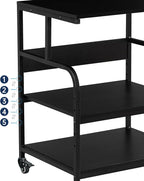 Fannova Printer Stand, 23.6 x18.9 x 30 Inches Large Printer Table - Image 4