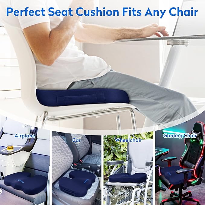 XXL Seat Cushion Office Car Seat Cushion, Memory Foam Cushion - Image 5