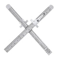 2 Pieces 6 Inch 15 cm Pocket Ruler Flexible Precision Stainless Steel Ruler by Frienda
