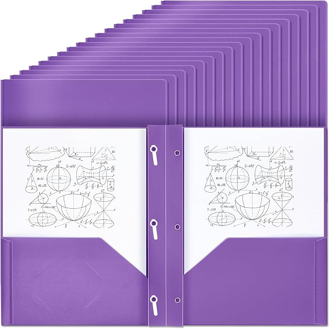 Lincia 100 Pcs Plastic Folders by Lincia