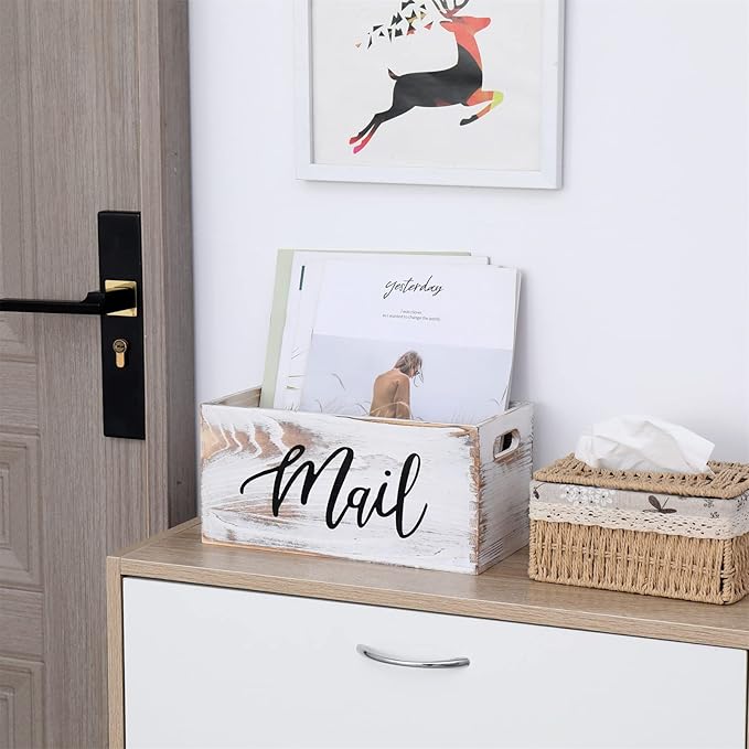 CFYACFY Mail Organizer Countertop Mail and Key Holder - Image 3