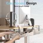 ERGO COLLECT Under Desk Cable Management Tray, No-Drill Upgraded Thickened Felt - Image 3