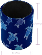Leather Pen Holder for Desk Turtles Cartoon Pencil Cup Desktop Organizer Makeup - Image 3