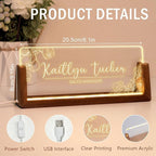 Desk Name Plate Personalized, Custom Office Light Up Name Plate - Image 5