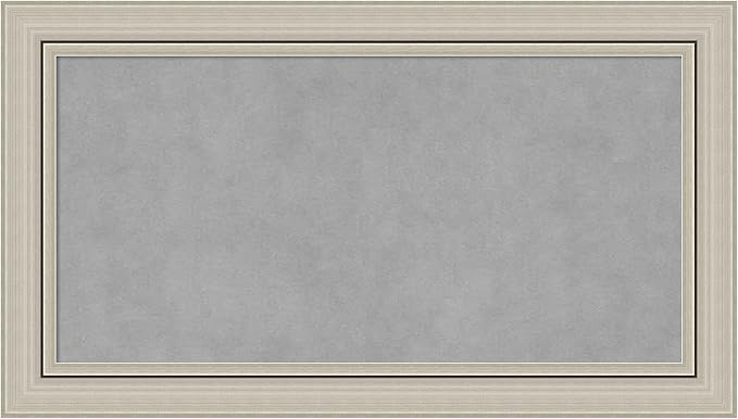 Amanti Art Silver Framed Magnetic Board 16x28 Small Vision Board by AmantiArt