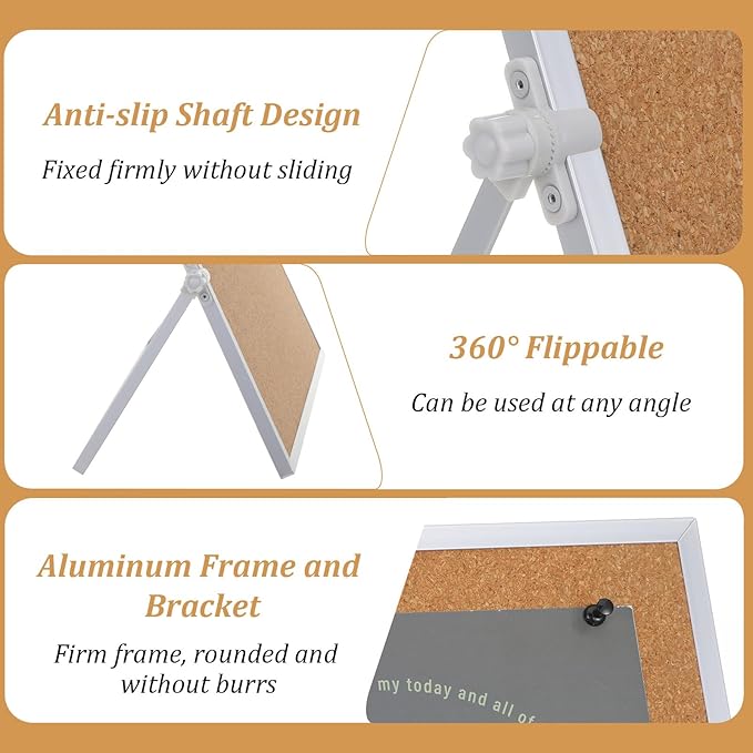 1 Pcs 11.81"×15.74" Cork Bulletin Board, Double Sided Pin - Image 4