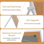 1 Pcs 11.81"×15.74" Cork Bulletin Board, Double Sided Pin - Image 4