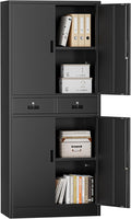 TaskStorz Metal Storage Cabinet, Lockable File Steel Cabinet by TaskStorz