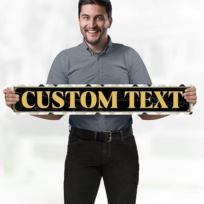 Custom Sign, Custom Street Sign, 11 Font Colors, 13 Font Styles, 4 Hole Options - Image 2