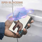 BWEGRHE Slim Credit Card Holder, Sloth RFID Blocking Metal Wallet - Image 3