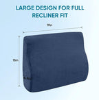 AHUAWA Back Support Pillow for Recliner Chair, Memory Foam Couch Back Cushions - Image 5