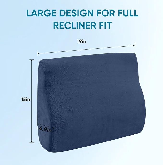 AHUAWA Back Support Pillow for Recliner Chair, Memory Foam Couch Back Cushions - Image 5