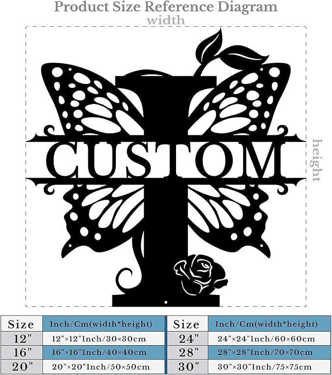 Personalized Custom Letter Name metal Signs, Custom Black Letter Monogram Wall - Image 5