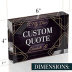 Custom Acrylic Sign Personalized, Custom Desk Name Plate, 18 Styles, - Image 8
