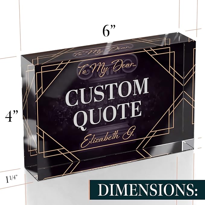 Custom Acrylic Sign Personalized, Custom Desk Name Plate, 18 Styles, - Image 8