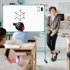 Rolling Whiteboard, 48x32 Inches Dry Erase Board - Image 7