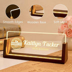 Desk Name Plate Personalized, Custom Office Light Up Name Plate - Image 4