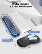meatanty Keyboard and Mouse Wrist Rest Set, Ergonomic Wrist Pad Support - Image 5