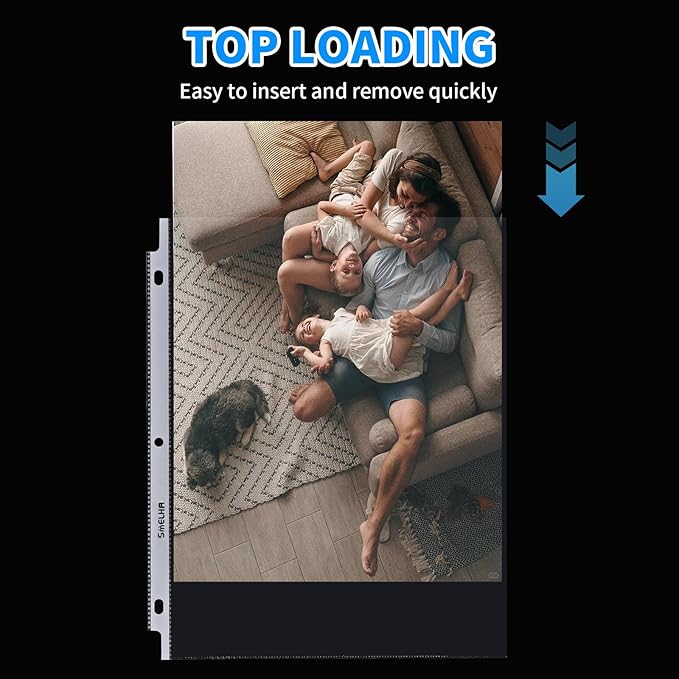 Sheet Protectors 200 Page, Page Protector 8.5" x 11" ，Upgraded Clear Plastic - Image 9