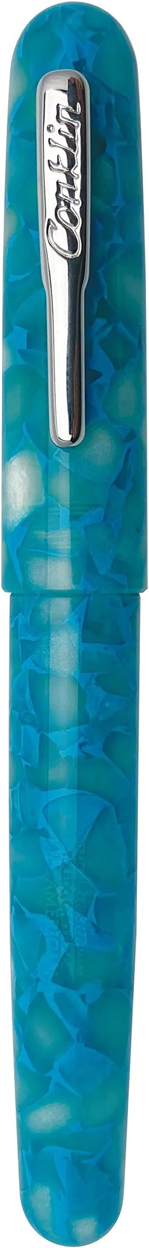 Conklin All American Fountain Pen in Turquoise Serenity – Broad Nib, Bold - Image 2