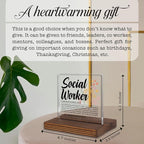 Social Worker Gifts, Thank You Desk Sign - Image 4