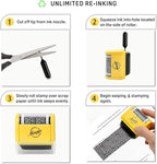 Miseyo Wide Identity Theft Protection Roller Stamp Set - Image 3