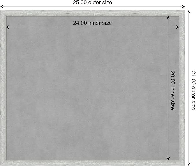 Amanti Art Silver Framed Magnetic Board 21x25 Medium Vision Board - Image 3