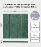 DECORITA Felt Bulletin Board Tiles | Modern Cork Board Alternative | Large Cork - Image 5