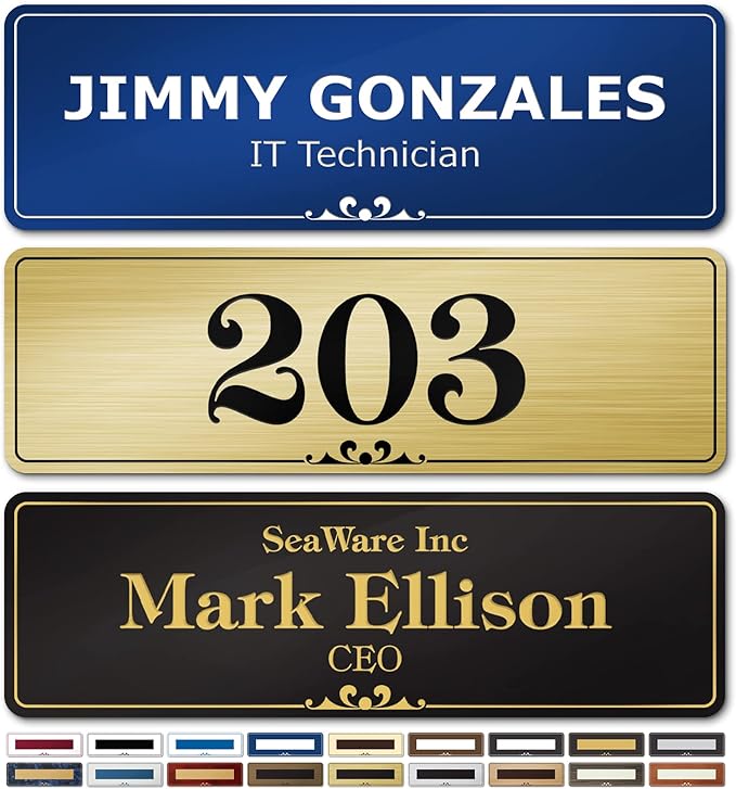 Name Plates for Doors, Custom Office Door Signs, Personalized Wall Plaques - Image 9
