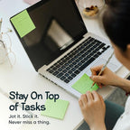 Lined Sticky Notes 3x3 Pack of 8, Bright Colored Super Self Sticky Pads - Image 8