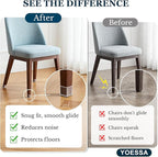 32 Pcs Square Chair Leg Floor Protectors - Image 2