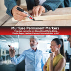 Thenshop 24 Pack Jumbo Permanent Markers Bulk: Large Chisel Tip Permanent - Image 6