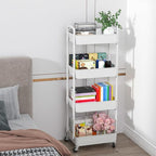 Sywhitta 4-Tier Plastic Rolling Utility Cart - Image 7