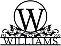 Personalized Metal Name Signs, Split Letter Monogram Wall Art Decor, Durable by DecoSoul