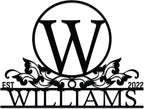Personalized Metal Name Signs, Split Letter Monogram Wall Art Decor, Durable by DecoSoul