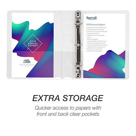 Samsill Economy 1 Inch Mini 3 Ring Binder, Made in The USA, Round Ring Binder - Image 6