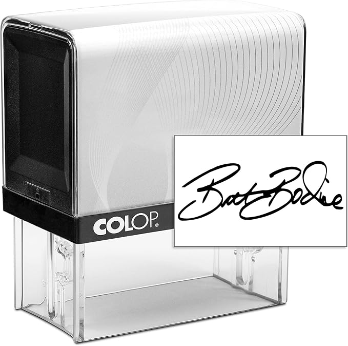COLOP XXL Size Self Inking Custom Signature Stamp by Rubber+Stamp+Creation