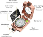 Anbte Compass Hiking Survival, IP65 Waterproof Metal Compass - Image 4