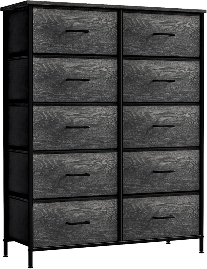 Sorbus Dresser with 10 Faux Wood Drawers - Image 6