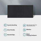 UMIACOUSTICS 2 PCS Acoustic Panel, 47.2" x 23.6" x 2" Fiberglass Sound Proof - Image 4