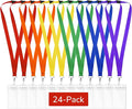 24-Pack Rainbow Breakaway Lanyards by WEZEBEL