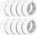 Perco Clear 1-Inch Perforated Circle Dot Sticker Labels — 10 Rolls, 000 Round by Perco