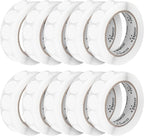 Perco Clear 1-Inch Perforated Circle Dot Sticker Labels — 10 Rolls, 000 Round by Perco