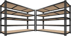 ROOMFAVE 3500LBS Garage Shelving 60" W Metal Shelving 72" H Storage Shelves by RoomFave-organizeyourjoy