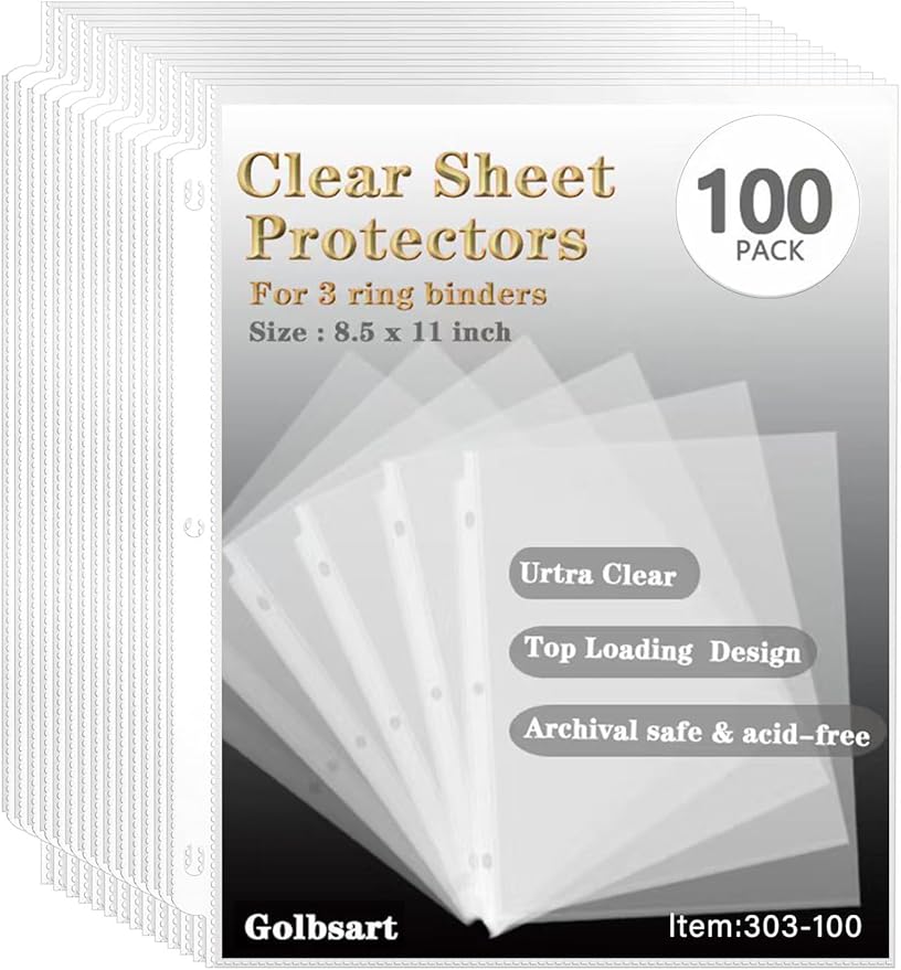Sheet Protectors 8.5 x11 Inch, 100 Pack Page Protectors - Image 8